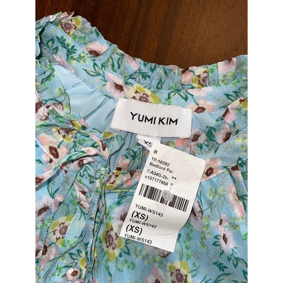Yumi Kim Blouse Sundown Top in Bedford Park Blue XSmall - Picture 9 of 13